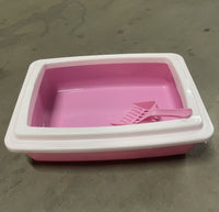 HKM-7510333 Compact Cat Litter Box for Small Spaces - Easy to Clean Design