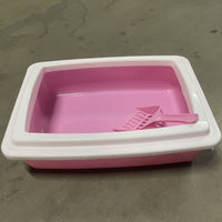HKM-7510333 Compact Cat Litter Box for Small Spaces - Easy to Clean Design