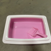 HKM-7510333 Compact Cat Litter Box for Small Spaces - Easy to Clean Design