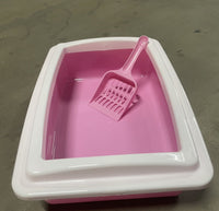 HKM-7510333 Compact Cat Litter Box for Small Spaces - Easy to Clean Design