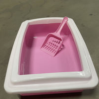HKM-7510333 Compact Cat Litter Box for Small Spaces - Easy to Clean Design