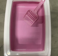 HKM-7510333 Compact Cat Litter Box for Small Spaces - Easy to Clean Design