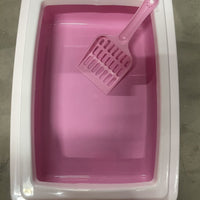 HKM-7510333 Compact Cat Litter Box for Small Spaces - Easy to Clean Design