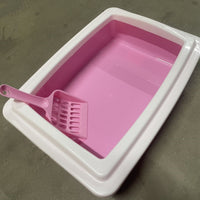 HKM-7510333 Compact Cat Litter Box for Small Spaces - Easy to Clean Design