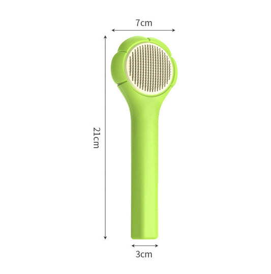 HKM-7510461 Pet Hair Removal Massage Comb for Cats and Dogs, Short Hair Grooming Tool, ABS and Steel Material, Gentle Stroke Cleaner