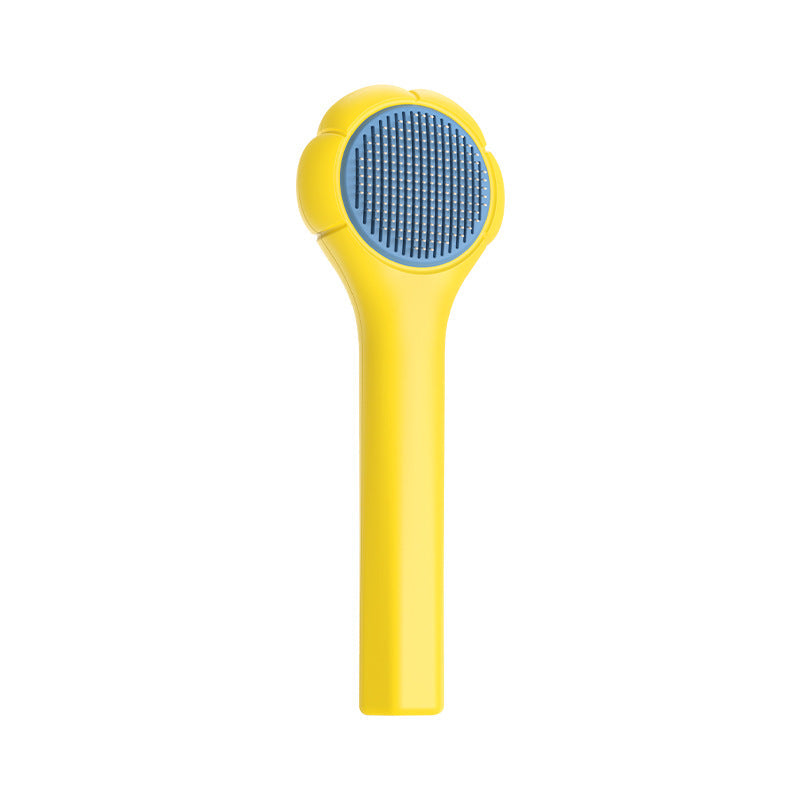 HKM-7510461 Pet Hair Removal Massage Comb for Cats and Dogs, Short Hair Grooming Tool, ABS and Steel Material, Gentle Stroke Cleaner