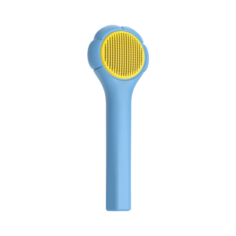 HKM-7510461 Pet Hair Removal Massage Comb for Cats and Dogs, Short Hair Grooming Tool, ABS and Steel Material, Gentle Stroke Cleaner