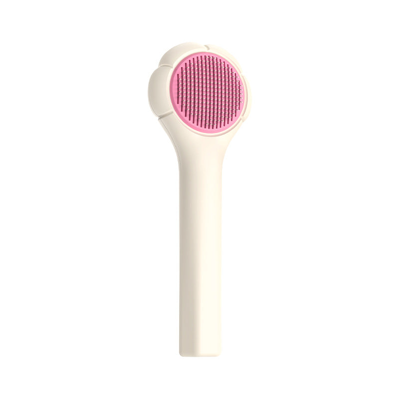 HKM-7510461 Pet Hair Removal Massage Comb for Cats and Dogs, Short Hair Grooming Tool, ABS and Steel Material, Gentle Stroke Cleaner