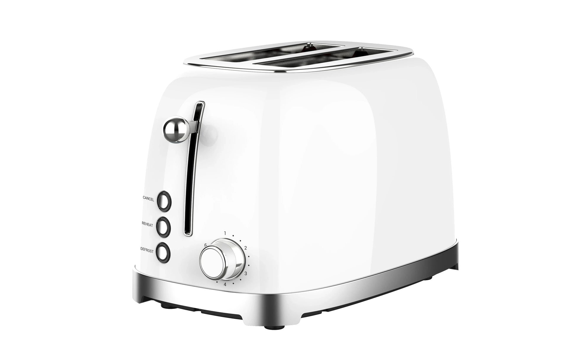 HKM-751059 Retro 2-Slice Stainless Steel Electric Pop-Up Toaster with Grill Feature