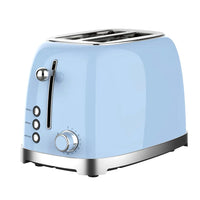 HKM-751059 Retro 2-Slice Stainless Steel Electric Pop-Up Toaster with Grill Feature