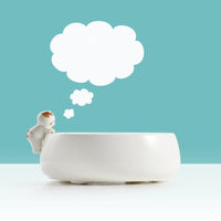 HKM-7510845 Sakura Ceramic Cat Bowl in Pink and Green ¨C 200g Grain & 300ml Water Capacity, Hand-Glazed Design