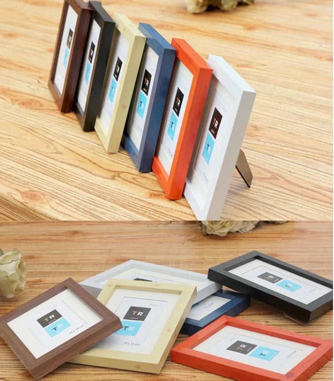 HKM-751187 Decorative Wall Photo Frame Set in 4X6, 5X7, and A4 Sizes for Stylish Home Display