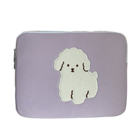 HKM-751187 Portable 11-Inch Tablet and Notebook Liner Bag in Purple Blue, Breathable Polyester Material