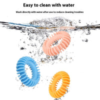 HKM-7513277 Durable Rubber Dog Toy for Chewing and Molar Health - Yellow, Blue, Pink Options