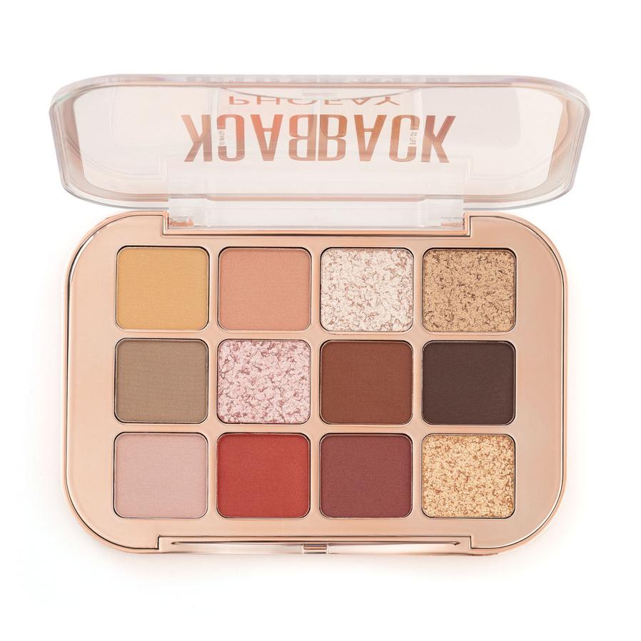 HKM-751379 12-Color Eyeshadow Palette - Matte, Brightening, and Versatile Shades for Eye Makeup