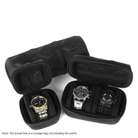 HKM-751379 Portable Mechanical Watch Storage Bag - Waterproof, Drop-Resistant with EVA Padding and Velvet Lining
