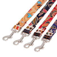 HKM-7514429 Japanese Style Cotton Dog Rope Collar with 360¡ã Rotating Alloy Hook - Available in Multiple Colors