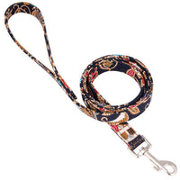HKM-7514429 Japanese Style Cotton Dog Rope Collar with 360¡ã Rotating Alloy Hook - Available in Multiple Colors