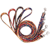 HKM-7514429 Japanese Style Cotton Dog Rope Collar with 360¡ã Rotating Alloy Hook - Available in Multiple Colors