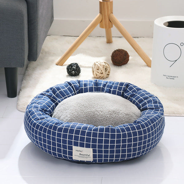 HKM-7514685 Flax Tart Pet Nest for Cozy Comfort - Versatile Designs in Multiple Colors and Sizes