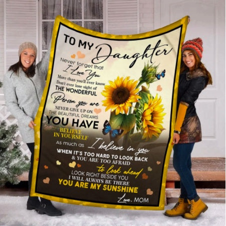 HKM-751635 Animal Print Sunflower Flannel Blanket - Soft Polyester Fiber, Multiple Sizes Available