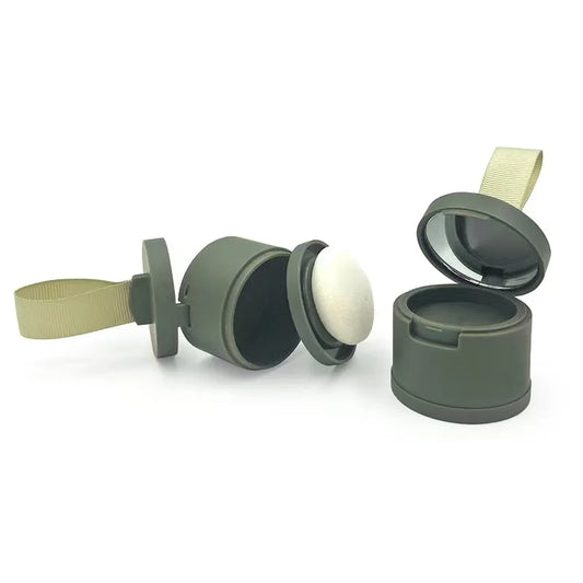 HKM-751635 Customisable Loose Powder Makeup Jar with Sponge Ball Applicator