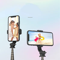 HKM-751635 Universal Mini Tripod Selfie Stick with Mobile Phone Holder for Live Streaming and Photography