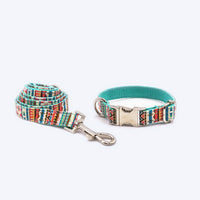HKM-7516477 Customizable Cloth Dog Collar with Print for Cats and Dogs - Casual Style