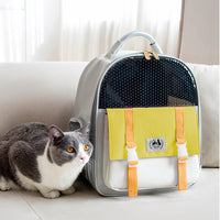 HKM-7516861 Portable Foldable Cat and Dog Backpack with Large Capacity - Lightweight Oxford Material for Pets