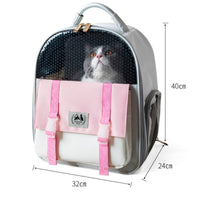 HKM-7516861 Portable Foldable Cat and Dog Backpack with Large Capacity - Lightweight Oxford Material for Pets