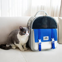 HKM-7516861 Portable Foldable Cat and Dog Backpack with Large Capacity - Lightweight Oxford Material for Pets