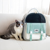 HKM-7516861 Portable Foldable Cat and Dog Backpack with Large Capacity - Lightweight Oxford Material for Pets