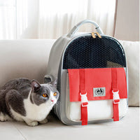 HKM-7516861 Portable Foldable Cat and Dog Backpack with Large Capacity - Lightweight Oxford Material for Pets