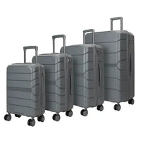 HKM-751699 4-Piece Multifunctional PP Trolley Luggage Set for Travel - 14, 20, 24, and 28 Inch Sizes
