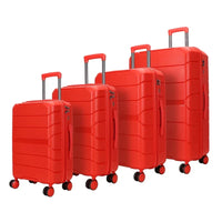 HKM-751699 4-Piece Multifunctional PP Trolley Luggage Set for Travel - 14, 20, 24, and 28 Inch Sizes