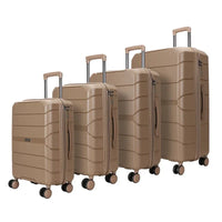 HKM-751699 4-Piece Multifunctional PP Trolley Luggage Set for Travel - 14, 20, 24, and 28 Inch Sizes