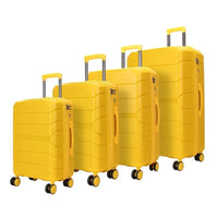 HKM-751699 4-Piece Multifunctional PP Trolley Luggage Set for Travel - 14, 20, 24, and 28 Inch Sizes
