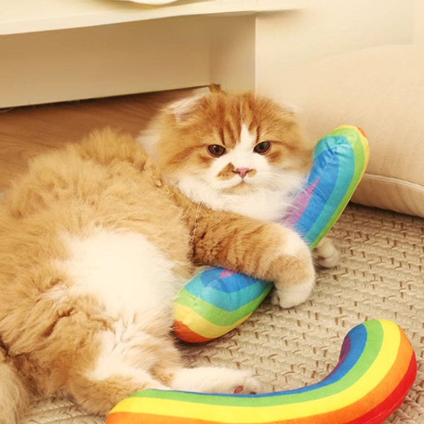 HKM-751763 Cat Toys Self-Hi Boredom Relief Artifact Catnip Throw Pillow Teasing Cat Stick Grinding Teeth Resistant Pet Kitten Cat Cat Products