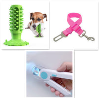 HKM-7519037 Sounding Dog Toothbrush Toy for Effective Molar Cleaning - TPR Material, Multiple Colors
