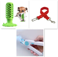 HKM-7519037 Sounding Dog Toothbrush Toy for Effective Molar Cleaning - TPR Material, Multiple Colors