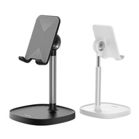 HKM-752019 Adjustable Rotating Desktop Support for Phones and Tablets - White and Black Options