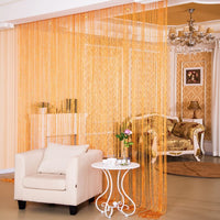 HKM-752019 Japanese and Korean Style Door Curtain with Silver Thread - Various Colors Available