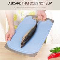 HKM-752019 Wheat Straw Fibre Cutting Board Set - Flexible, BPA Free, Anti-Slip, 3 Pieces
