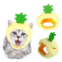 HKM-7520957 Adorable Sunflower Cat Headdress Wig for Pets - Cute Dress-Up Hat for Halloween and Seasonal Celebrations
