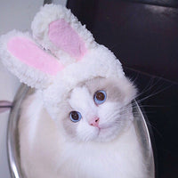 HKM-7520957 Adorable Sunflower Cat Headdress Wig for Pets - Cute Dress-Up Hat for Halloween and Seasonal Celebrations
