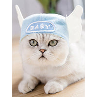HKM-7520957 Adorable Sunflower Cat Headdress Wig for Pets - Cute Dress-Up Hat for Halloween and Seasonal Celebrations