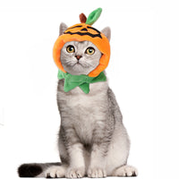 HKM-7520957 Adorable Sunflower Cat Headdress Wig for Pets - Cute Dress-Up Hat for Halloween and Seasonal Celebrations