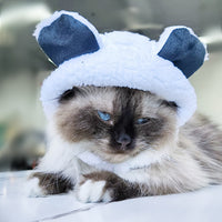 HKM-7520957 Adorable Sunflower Cat Headdress Wig for Pets - Cute Dress-Up Hat for Halloween and Seasonal Celebrations