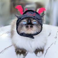 HKM-7520957 Adorable Sunflower Cat Headdress Wig for Pets - Cute Dress-Up Hat for Halloween and Seasonal Celebrations