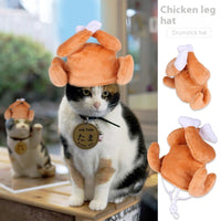 HKM-7520957 Adorable Sunflower Cat Headdress Wig for Pets - Cute Dress-Up Hat for Halloween and Seasonal Celebrations